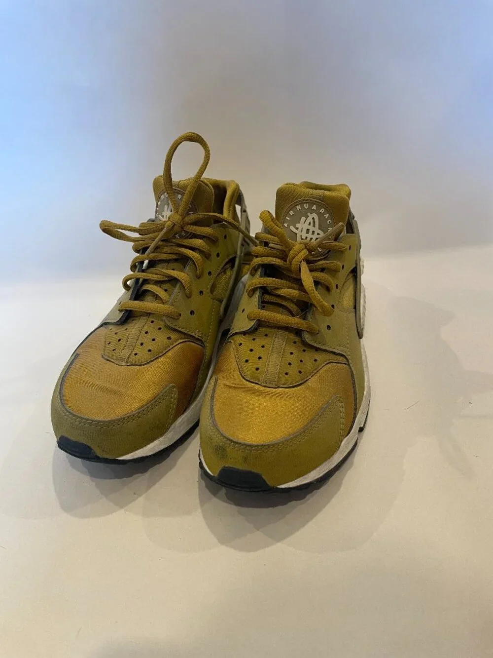 Nike Gold Huarache Sneakers